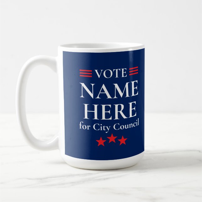 Personalized Campaign Election Coffee Mug (Left)