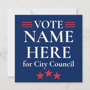 Personalized Campaign Election Invitation
