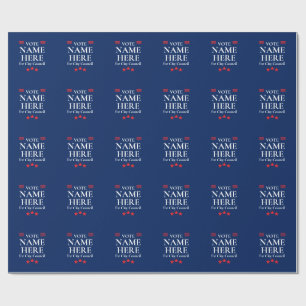 Personalized Campaign Election Wrapping Paper