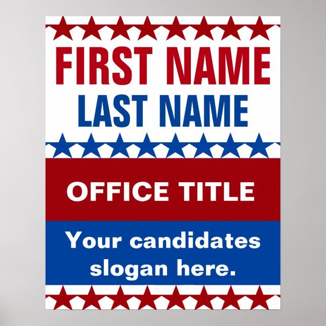 Personalized Campaign Template Poster (Front)