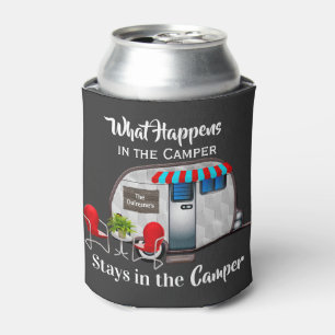 Personalized Camper Can Cooler