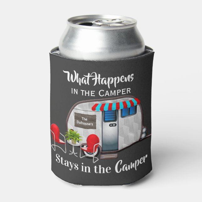 Personalized Camper Can Cooler (Can Front)