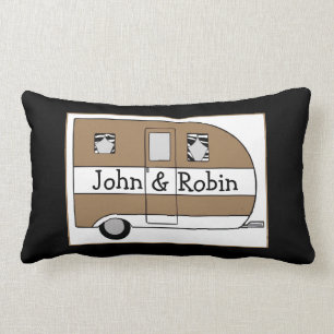 Personalized Camper Throw Pillow