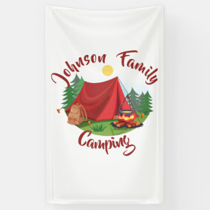 Personalized camping  banner