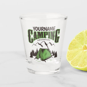 Personalized Camping Family Camp Trip Adventure Shot Glass