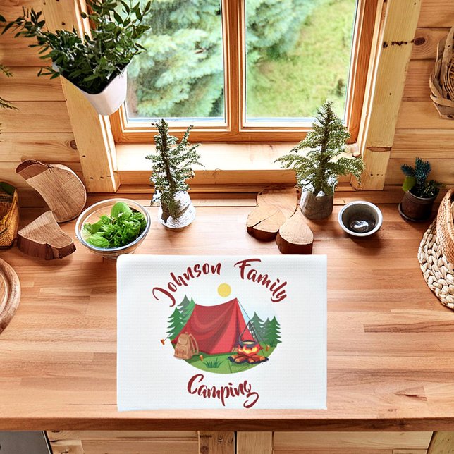Personalized camping  kitchen towel (Creator Uploaded)