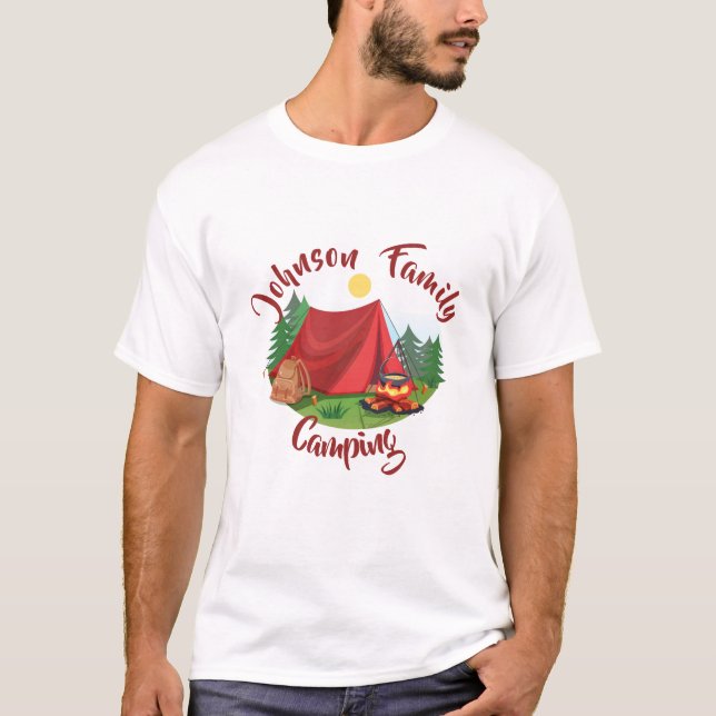 Personalized camping  T-Shirt (Front)