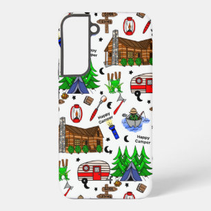 Personalized Camping Themed  Happy Camper    Samsung Galaxy Case