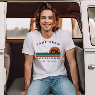 Personalized Camping Weekend Bachelor Party T-Shirt