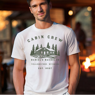 Personalized Camping Weekend Bachelor Party T-Shirt