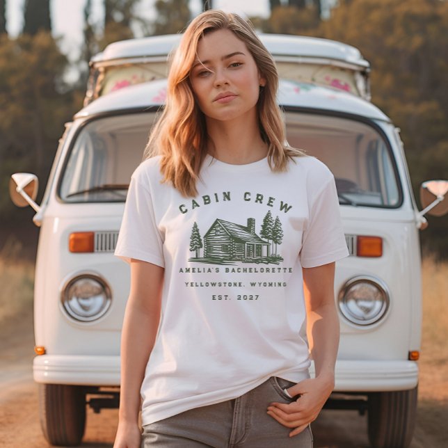 Personalized Camping Weekend Bachelorette Party Tri-Blend Shirt (Creator Uploaded)