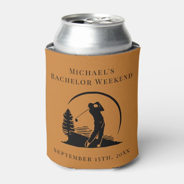 Personalized Can Cooler | Bachelor Golf Weekend (Can Front)