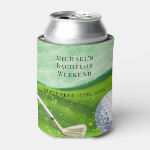 Personalized Can Cooler   Bachelor Golf Weekend