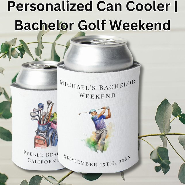 Personalized Can Cooler | Bachelor Golf Weekend (Creator Uploaded)