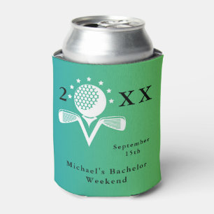 Personalized Can Cooler Bachelor Golf Weekend