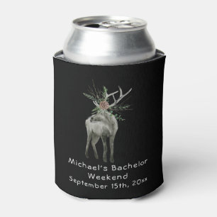 Personalized Can Cooler   Buck Bachelor Weekend