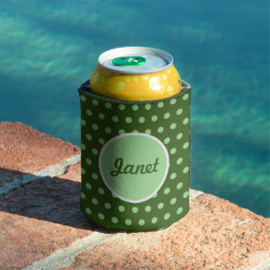 Personalized Can Cooler (Hunter & Sage Green)