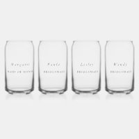 Personalized Can Glasses Wedding Party
