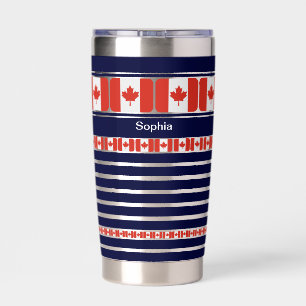 Personalized Canada Patriotic Flag  Insulated Tumbler