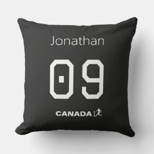 Personalized Canada Soccer Fan Room Decor Throw Pillow