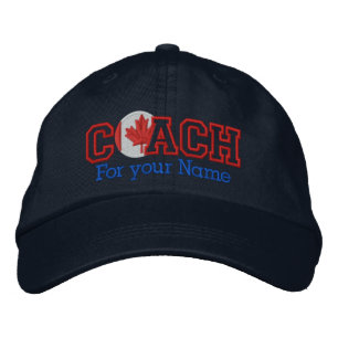 Personalized Canadian Coach with your name Embroidered Hat