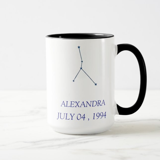 Personalized Cancer Constellation Mug - Custom Zod (Right)