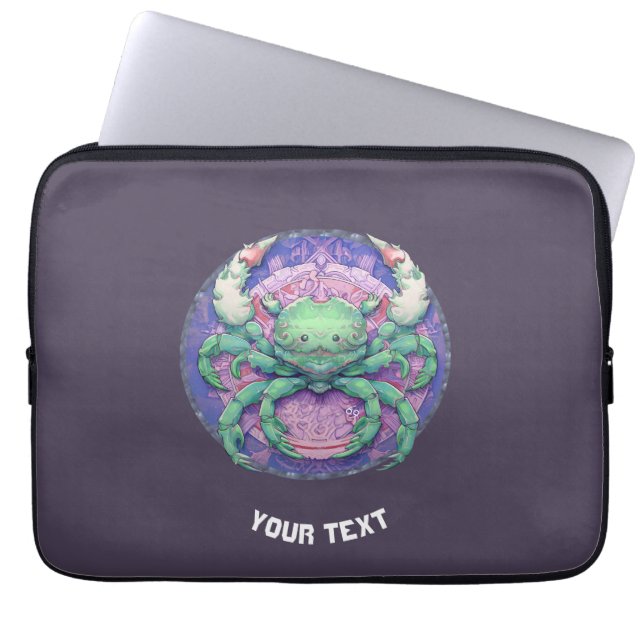 PERSONALIZED CANCER ZODIAC SIGN  LAPTOP SLEEVE (Front)