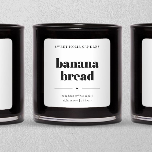 Personalized Candle Label, Boutique Square Sticker (Creator Uploaded)