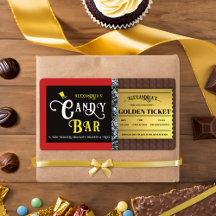 Personalized Candy Bar Golden Ticket