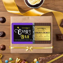 Personalized Candy Bar Golden Ticket