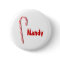 Personalized Candy Cane Button