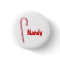 Personalized Candy Cane Button