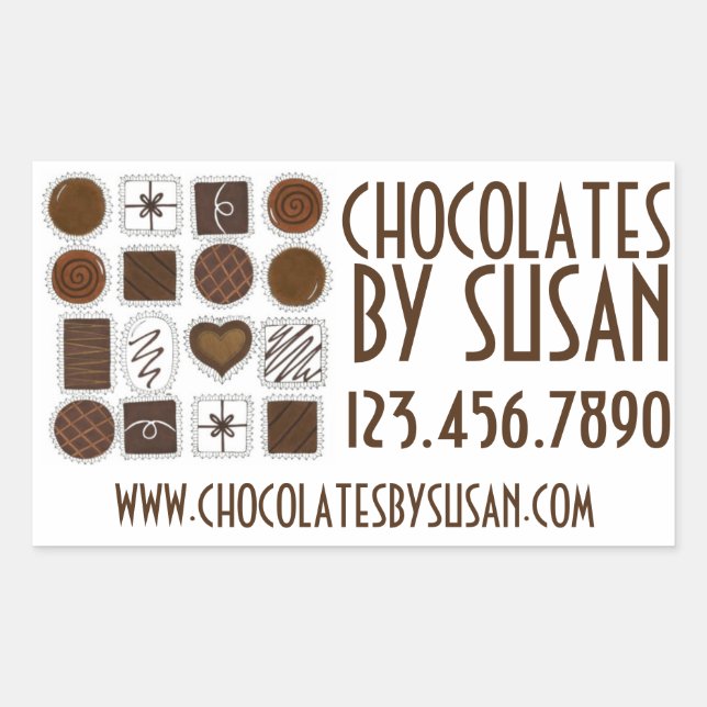Personalized Candy Chocolates Made By Stickers (Front)