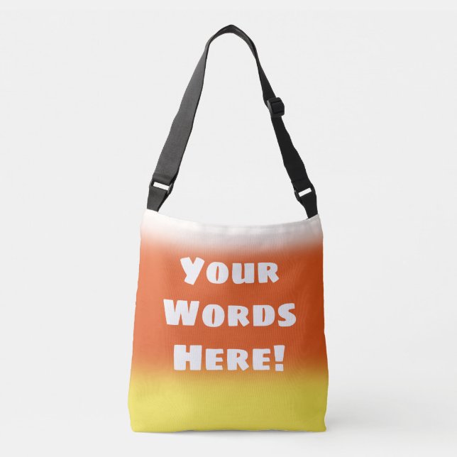 Personalized Candy Corn Crossbody Bag (Front)