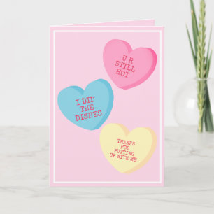 Personalized Candy Hearts Valentine's Day Card