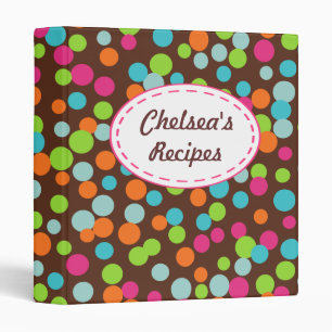 Personalized Candy Sprinkles Recipe Binder Gift