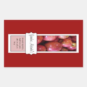 Personalized Canning Jar Label, Custom Apple Sticker