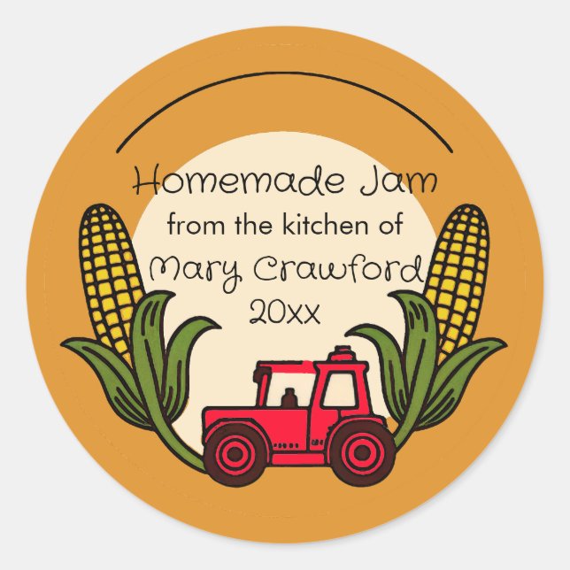 Personalized Canning Jarring Labels (Front)