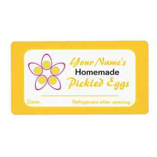 Personalized Canning Labels for Jars Pickled Eggs
