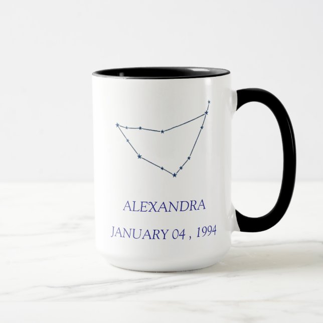 Personalized Capricorn Constellation Mug - Custom  (Droite)