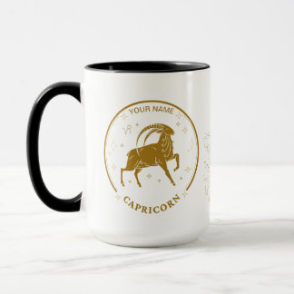 Personalized Capricorn Zodiac 15 oz Mug