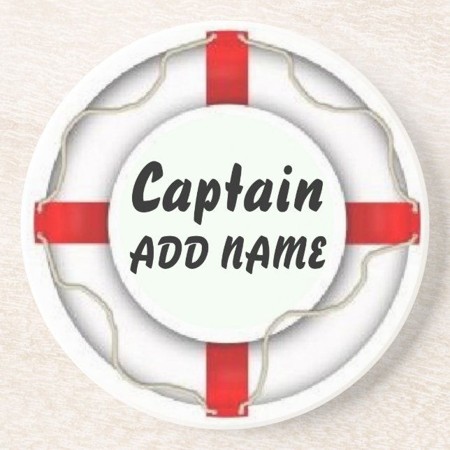 Personalized Captain Coaster (Front)