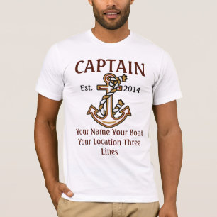 Personalized Captain First Mate Skipper Gear T-Shirt