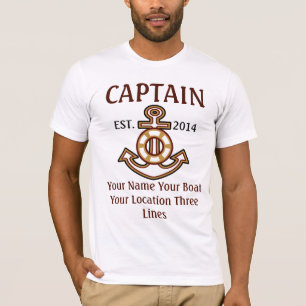 Personalized Captain First Mate Skipper Gear T-Shirt