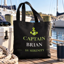 Personalized Captain Name & Boat Name Nautical
