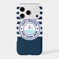 Personalized Captain Nautical Anchor Boat Name