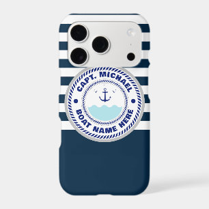 Personalized Captain Nautical Anchor Boat Name