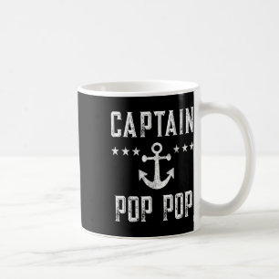 Personalized Captain Pop Pop Boating Retro Boat An Coffee Mug