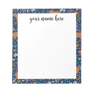 Personalized Capybara Notepad
