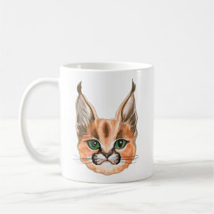 Personalized Caracal cat Coffee Mug